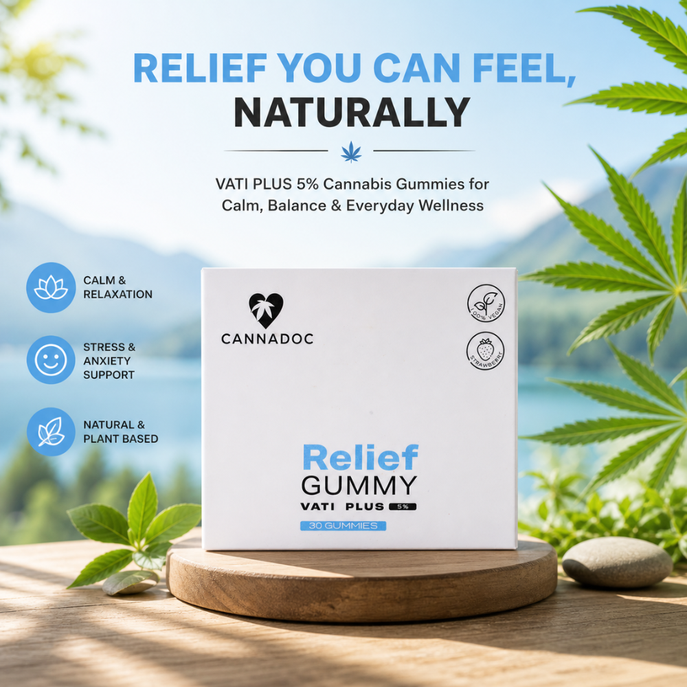 Calm Down Ayurveda Gummies - Box and Jar