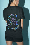 Smoking Teddy Rainbow Reflective T-Shirt